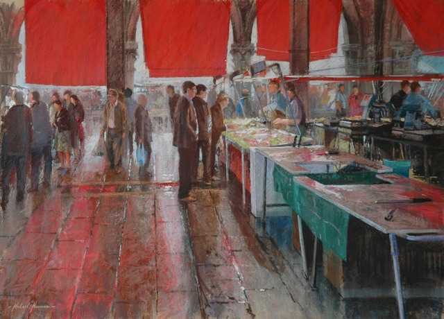 The fish market, Venice